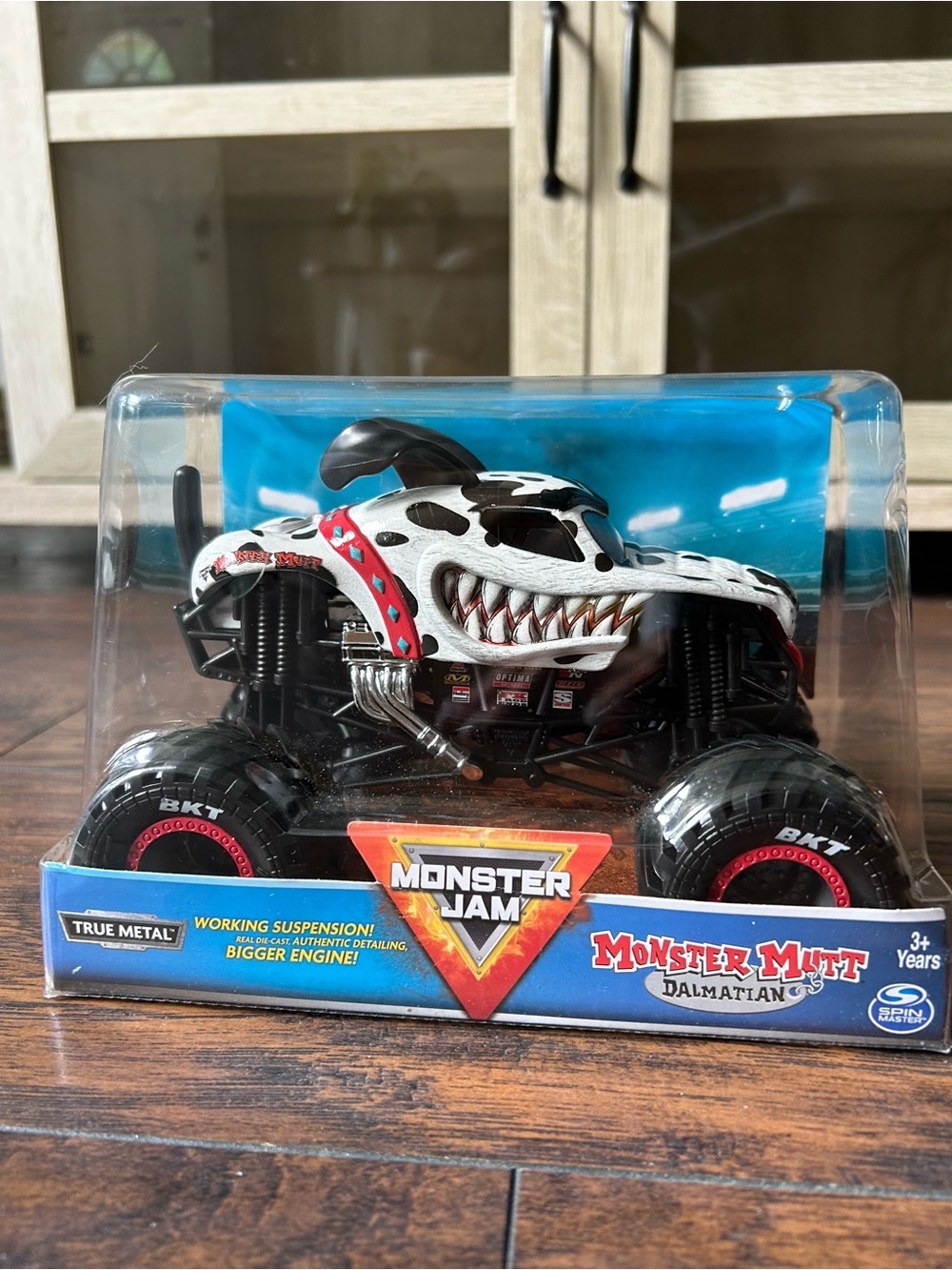 Monster Jam Monster Mutt Dalmatian Toy Truck - White and Black